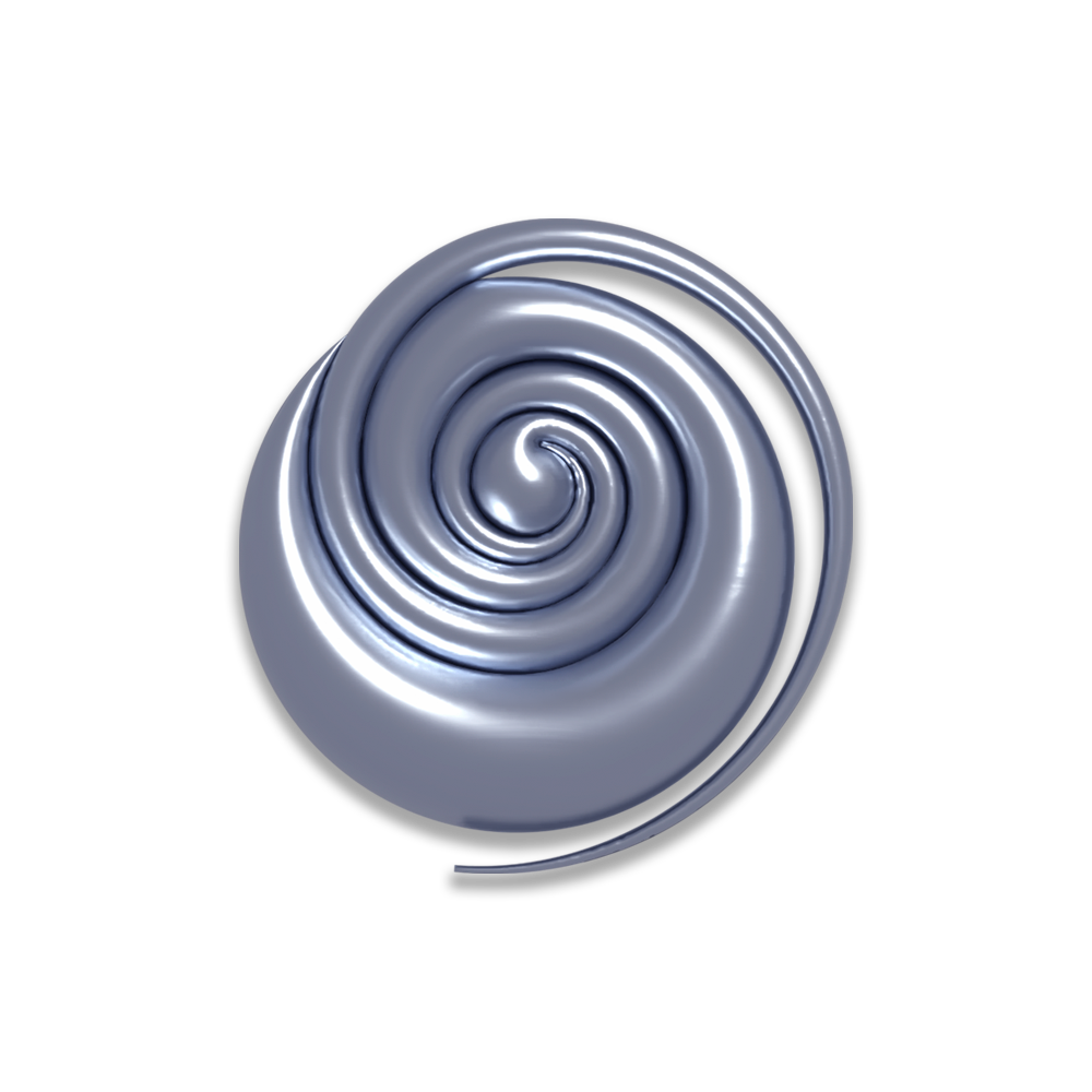 Silver Spiral (Acrylic Tok)